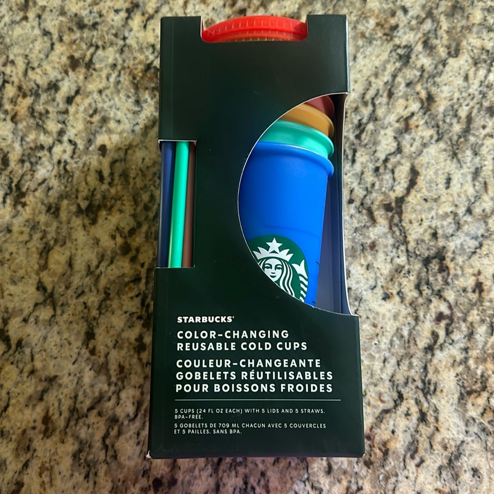 Starbucks color-changing reusable cold cups